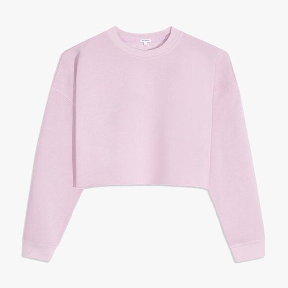 NWT WeWoreWhat Cropped Lilac Sweatshirt - Picture 3 of 10